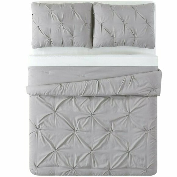 Truly Soft Solid Mini Duvet Cover Set Gray… - Picture 2 of 4